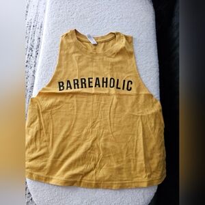 Yellow Barreaholic Tank Top